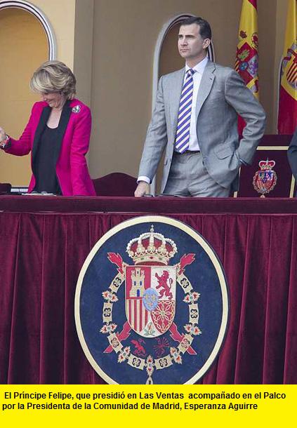 esperanza aguirre y el principe felipe en las ventas